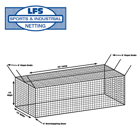 #36 Nylon Batting Cage Net (Frame Not Included)