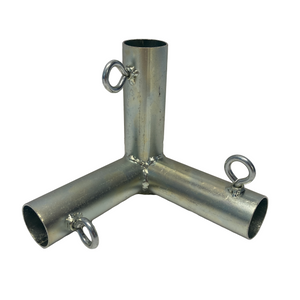 1-3/8" 3-WAY STEEL CORNER FITTING