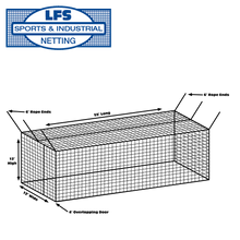 Load image into Gallery viewer, BATTING CAGE (NET ONLY) “EXCELLENT” #30 HDPE 12’ X 12’ X 55’
