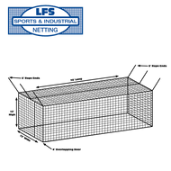 BATTING CAGE (NET ONLY) “EXCEPTIONAL” #42 HDPE 12’ X 12’ X 70’